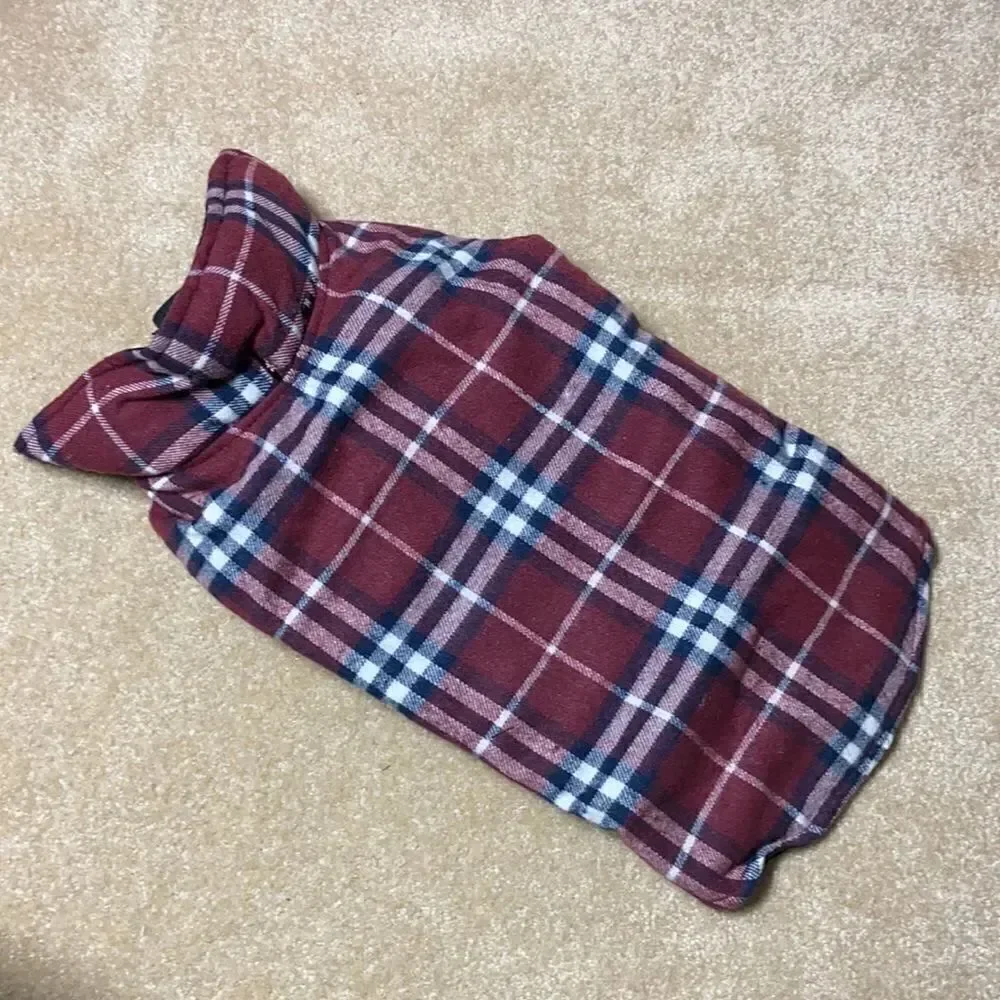 Dog / Pet Plaid Coat with Velcro - Brand New